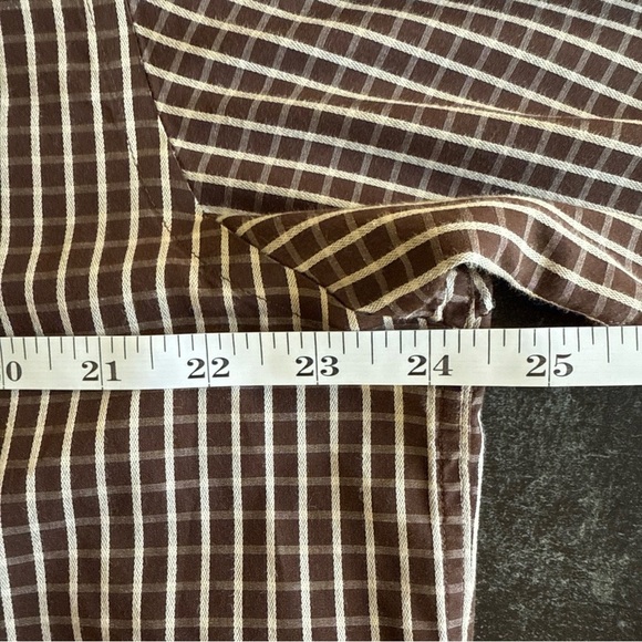 Daniel Cremieux Men’s L/S Brown/white Plaid Button Up Size L - Picture 9 of 11